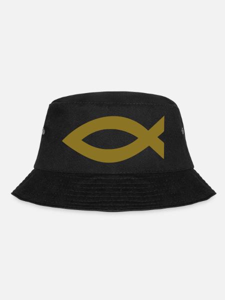 jesus fisch - Bucket Hat - Schwarz