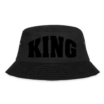 KING - Bucket Hat - Schwarz - Vorne - Lela (165cm)