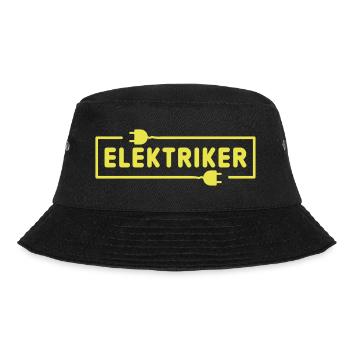 Elektriker - Bucket Hat - Schwarz - Vorne - Lela (165cm)