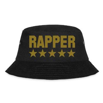 rapper 5 star - Bucket Hat - Schwarz - Vorne - Lela (165cm)