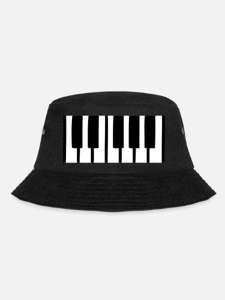 piano - Bucket Hat - Schwarz