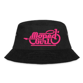 Moped Girl / Mopedgirl (V1) - Bucket Hat - black - Front - Lela (165cm)