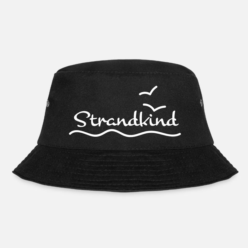 Meer Strand und Möwen - Bucket Hat - Schwarz