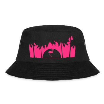 urlaub palmen miami ferien sonne sommer insel meer - Bucket Hat - Schwarz - Vorne - Lela (165cm)