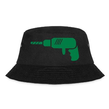 bohrmaschine_001 - Bucket Hat - Schwarz - Vorne - Lela (165cm)