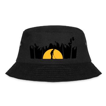 Urlaub Golf spielen - Bucket Hat - Schwarz - Vorne - Lela (165cm)