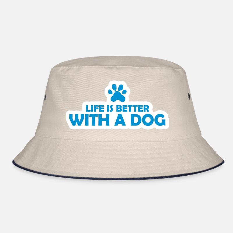 better with a dog Bucket Hat