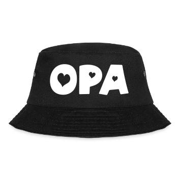 Opa - Bucket Hat - Schwarz - Vorne - Lela (165cm)