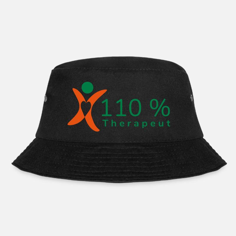 110 % Therapeut - Bucket Hat - Schwarz