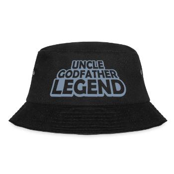 Uncle Godfather Legend Zitat - Bucket Hat - Schwarz - Vorne - Lela (165cm)