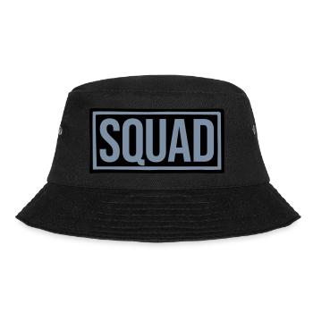 Text Squad Leader Schild - Bucket Hat - Schwarz - Vorne - Lela (165cm)