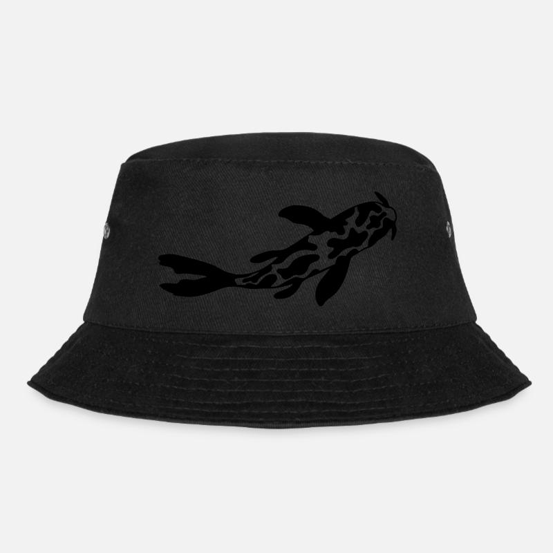 Cow Pattern Koi Fish Nishikigoi - Bucket Hat - black