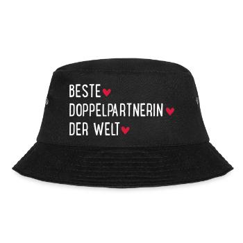 Tennis Doppelpartnerin - Bucket Hat - Schwarz - Vorne - Lela (165cm)