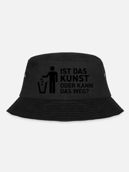 Ist das Kunst oder kann das weg? Museum Maler Müll - Bucket Hat - Schwarz