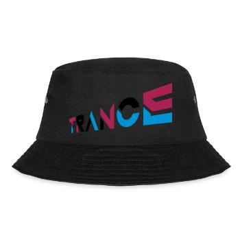 Music Trance Lettering Design - Bucket Hat - black - Front - Lela (165cm)