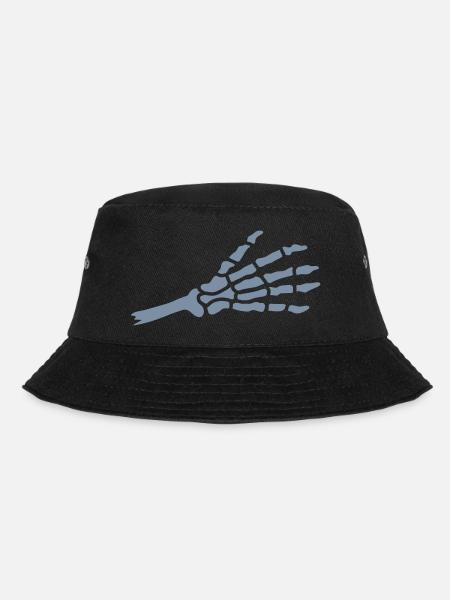 Halloween abgetrennte Hand Skelett - Bucket Hat - Schwarz
