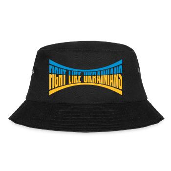 fight like ukrainians quote - Bucket Hat - black - Front - Lela (165cm)