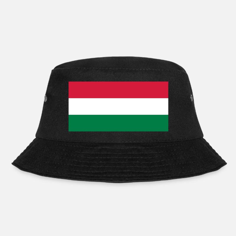 Flagge Ungarn / Drapeau Hongrie - Bucket Hat - Schwarz
