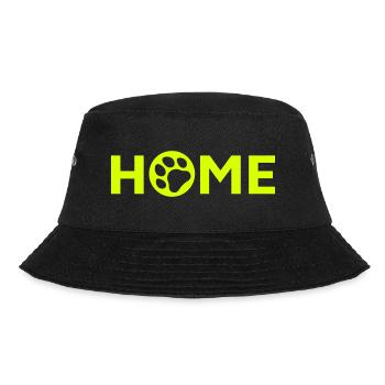 Katze, Hund, Hundehaus, Katzenhaus - Bucket Hat - Schwarz - Vorne - Lela (165cm)