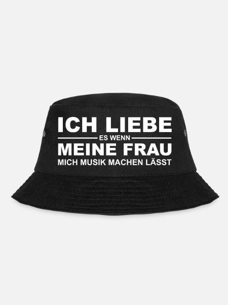 Musik Musiker Herren Geschenk - Bucket Hat - Schwarz