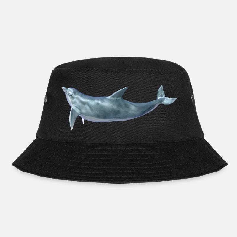 Delfin - Bucket Hat - Schwarz