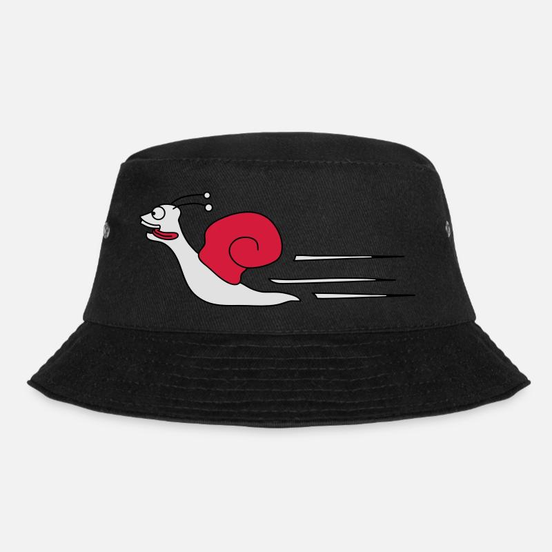 Fast Snail - Bucket Hat - Schwarz