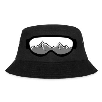 mountains driving snowboard ski winter glasses snow sc - Bucket Hat - black - Front - Lela (165cm)