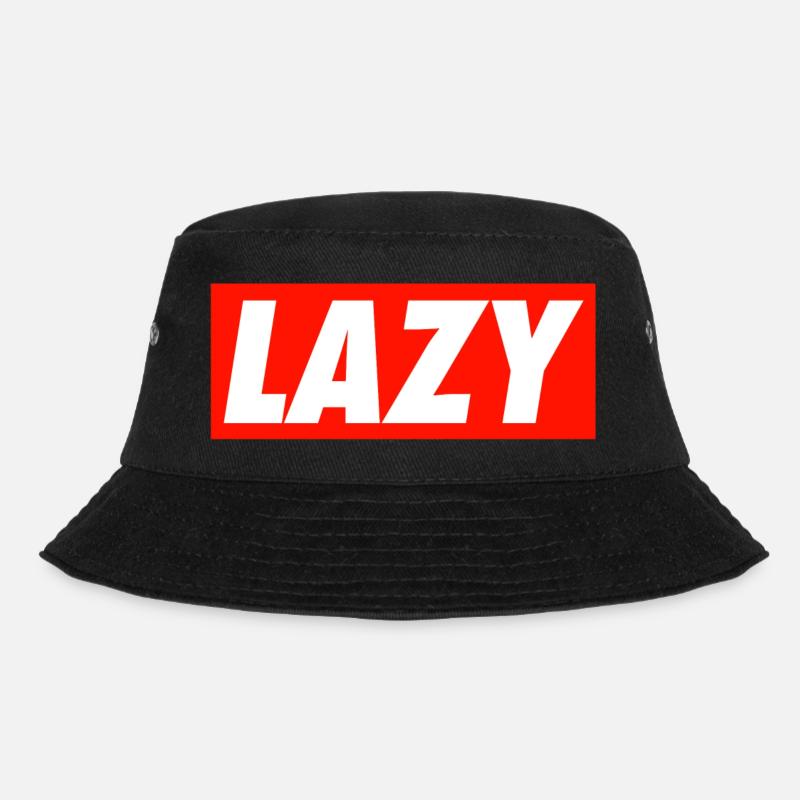 Lazy - Bucket Hat - black