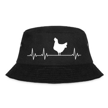 Heartline hen - Bucket Hat - black - Front - Lela (165cm)