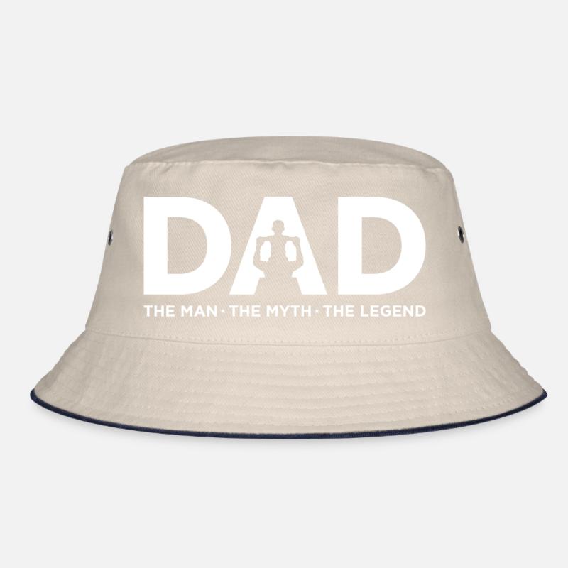 Dad Icon: Bold Silhouette Emblem Bucket Hat