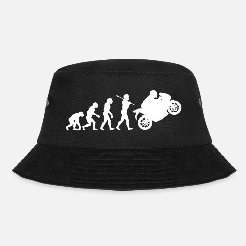 Biker Evolution - Bucket Hat - Schwarz