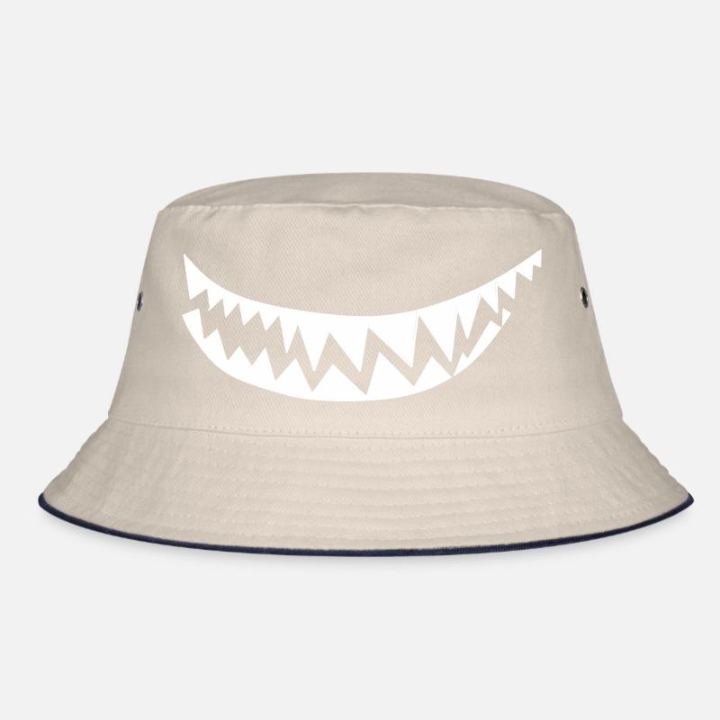 white teeth Bucket Hat