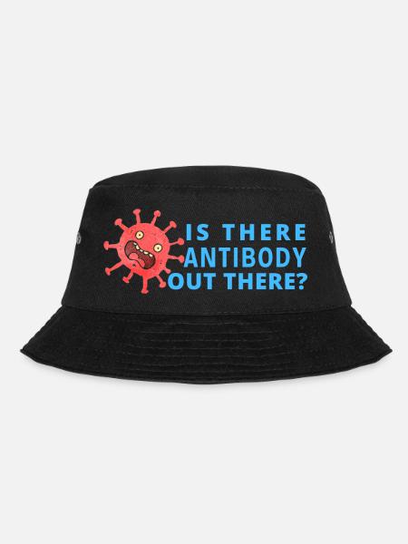 IS THERE ANTIBODY OUT THERE - #LABLIFE - Bucket Hat - Schwarz