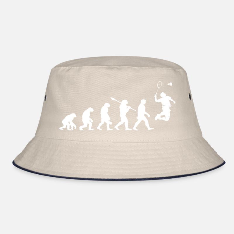Evolution Badminton Gift For Badminton Players Bucket Hat