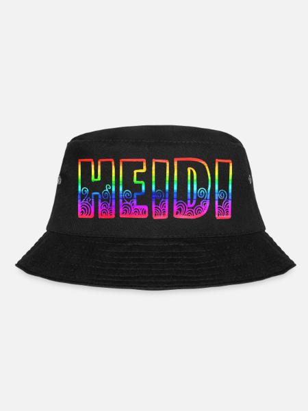 heidi rs regenbogen - Bucket Hat - Schwarz