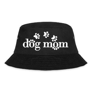 Dog Mom - Hundeliebhaberin Hund - Bucket Hat - Schwarz - Vorne - Lela (165cm)