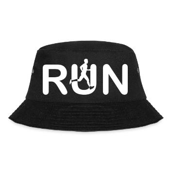 Marathon Running Run jogging - Bucket Hat - Schwarz - Vorne - Lela (165cm)