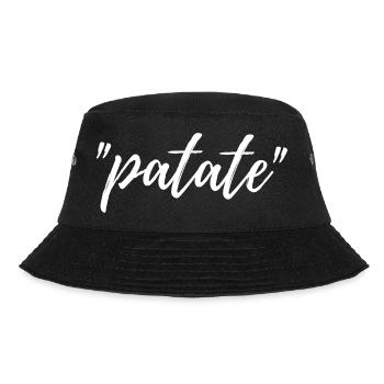 patate - message manuscrit humour autodérision - Bob - noir - Devant - Lela (165cm)