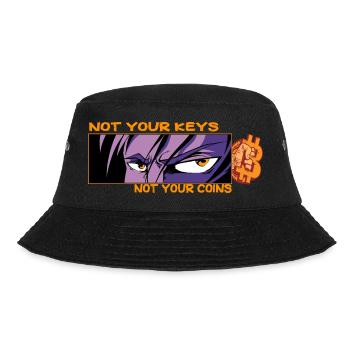 Bitcoin, Not your keys not your Coins - Bucket Hat - black - Front - Lela (165cm)