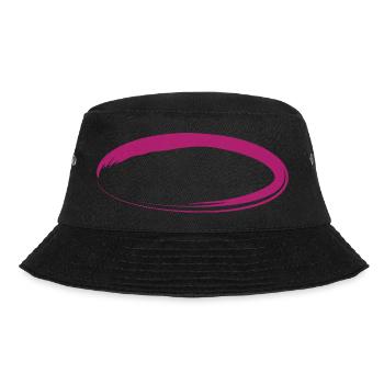 Oval Kreis - Bucket Hat - Schwarz - Vorne - Lela (165cm)