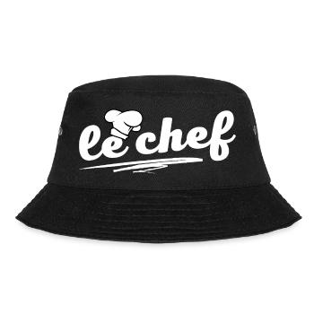 le chef homme cuisinier cuisinier pâtissier - Bob - noir - Devant - Lela (165cm)