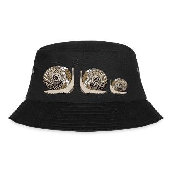 Schnecken - Bucket Hat - Schwarz - Vorne - Lela (165cm)