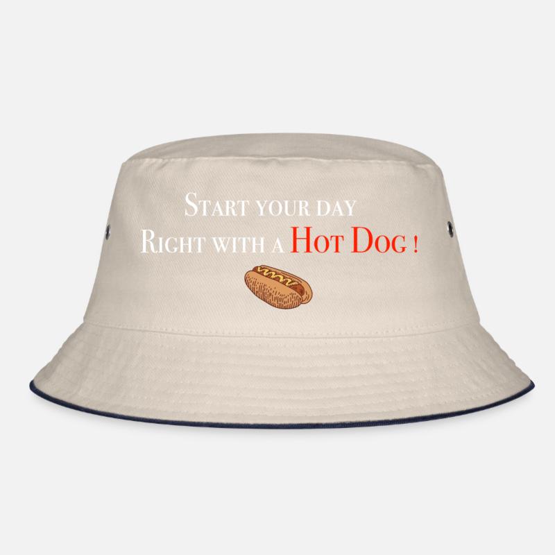 Start with Hot Dog Bucket Hat