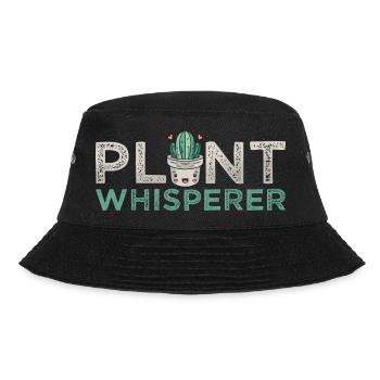 Plant Whisperer Hobby Gardener - Bucket Hat - black - Front - Lela (165cm)