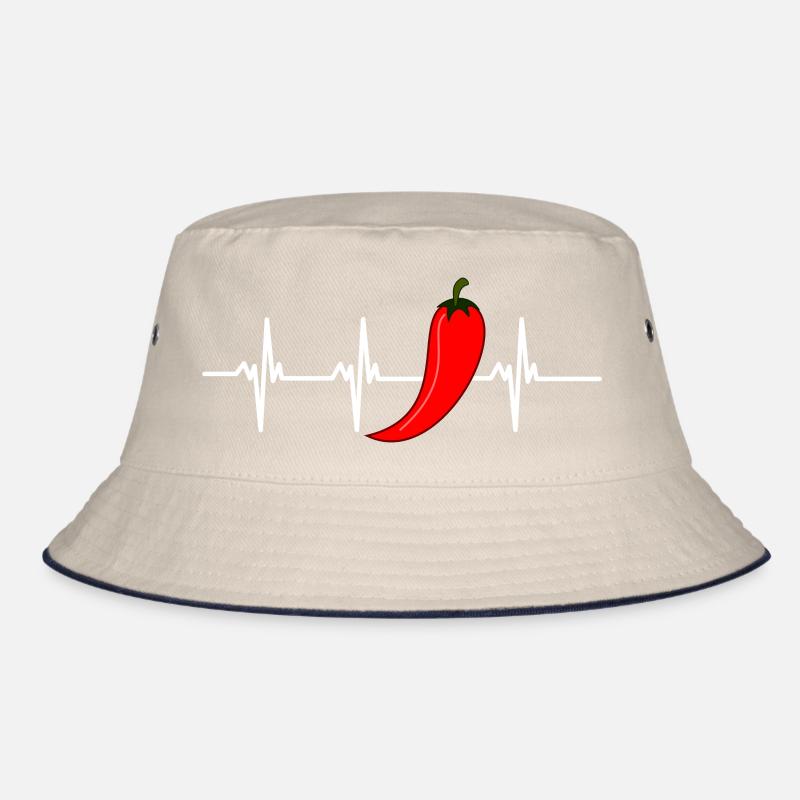 chilli heartbeat Bucket Hat