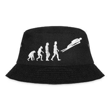 Skispringer Ski Skifliegen Wintersport Skisprung - Bucket Hat - Schwarz - Vorne - Lela (165cm)