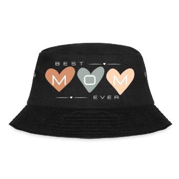 best mom ever Herzen - Bucket Hat - Schwarz - Vorne - Lela (165cm)