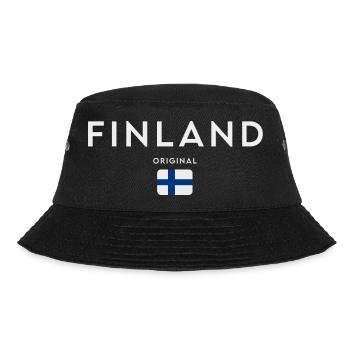 Flag of Finland, Finnish pride - Bucket Hat - black - Front - Lela (165cm)