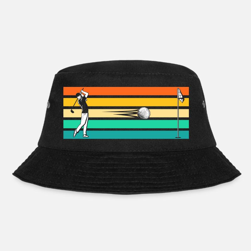 Golfspieler Golfer Golf - Bucket Hat - Schwarz