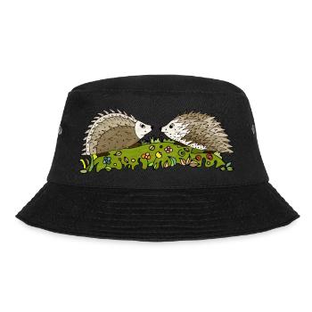 Igel - Bucket Hat - Schwarz - Vorne - Lela (165cm)